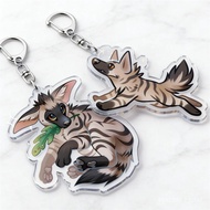 Lovely Aardwolf Keychains for Accessories Bag Will Spontaneously Start Talking about Hyenas Keyrings