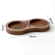 51/53/58MM Walnut Wood Coffee Filter Tamper Holder Coffee Tamper Station Stand Universal Espresso Ta