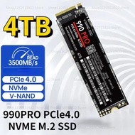 Portable M.2 990 PRO 4TB 2TB 1TB Hard Drive Disk NVME SSD TLC 500MB/S Internal Solid State Drives For Laptop Desktop PS4