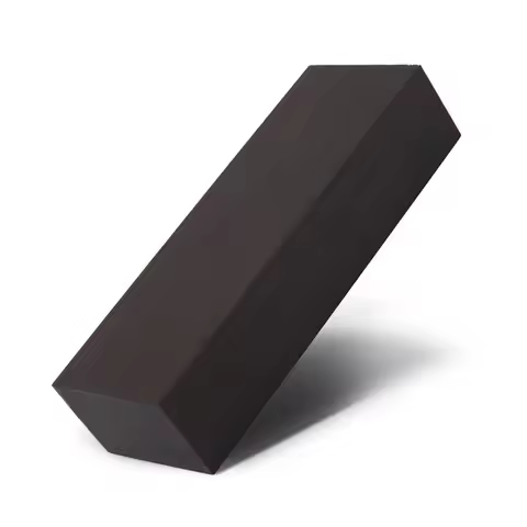Black Ebony Wood Lumber Blank 12x4x2.5cm Black Ebony Lumber Wood Timber Handle Plate Fine Grain Mate