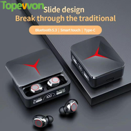 Topewon TWS M90 Wireless Headphones Gaming Earphone Bluetooth 5.3 Sport Earbuds Music Headsets