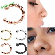 [COD] Fake Nose Ring Body Jewelry New Fake Septum Fake Piercing Copper Women Men Titanium Ring