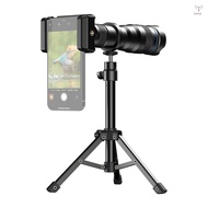 APEXEL Mobile Phone 36X Telephoto Lens Kit with Metal Tripod Universal Phone Clip Lens Bag for Hiking Camping Wildlife Observation Moon Sports Game Concert Watching Compatible with