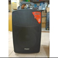 SPEAKER PORTABLE MEETING HUPER GL15 / GL 15 15 INCH 200 WATT