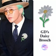 GD Daisy Flower Brooch Pin | Daisy G Dragon K-Pop Flower Brooch | Suit, Blazer & Bag Pins