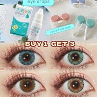 2pcs Colorful  Contact lens Yearly use grey contact lenses  degrees0.00 Eye makeup  Natural  Enlarge