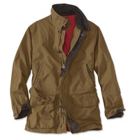 Orvis Heritage Field Coat for Men - Classic Waxed Mens Field Jacket with Pockets, Zip Front, Button-
