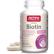 JarrowFormulas®BiotinUltraStrength5000mcg,Dietary,Hair,,andNailsSupport,100VeggieCapsules,Upto100Day