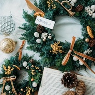 Sweet Noel 永生花聖誕花圈 聖誕節 聖誕裝飾 交換禮物