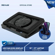 Rexus Breeze B400 V2 Frost Cooling Pad Cooler Fan for Gaming Laptop Notebook up to 17" 17 inch, RPM 
