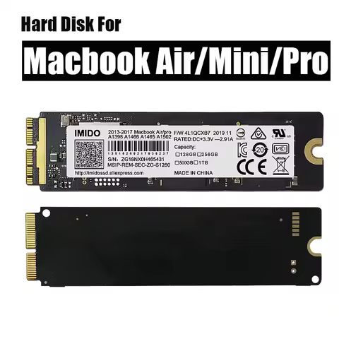 Mac Book Air A1466 SSD 2017 256gb 128gb 1t Also For A1466/Pro A1502 A1398 Internal SSD 512g Comes Wi
