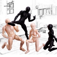 VM_ Posable Drawing Figure Action Figure with Interchangeable Hands Poseable Articulated Mannequin M