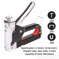 JURHOMIE 4 in 1 Nailer Heavy Duty Powerful Construction Stapler 4-14mm Stapler Woodworking And Hous