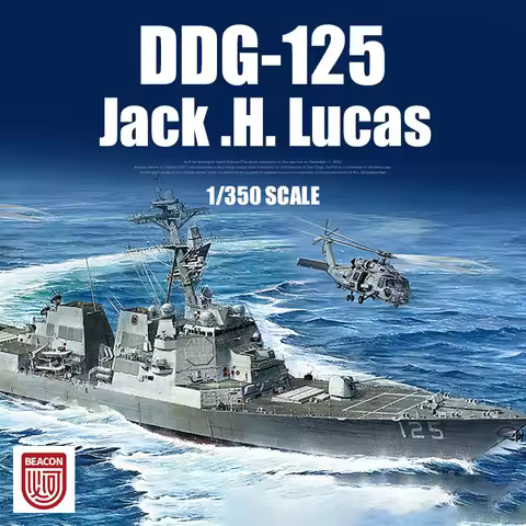 BEACON Assembled Model Kit S3001 Destroyer Arleigh Burke-class DDG-125 Jack H. Lucas 1/350