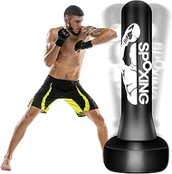 Vobab Heavy Punching Bag with Stand Adults Teens, 70" Boxing Bag with Boxing Gloves and Electric Air