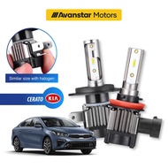 2PCS *1 Year Warranty* Kia Cerato Mini 1:1 Car LED Headlight Headlamp Foglight 4300K/6000K H1 H4 H7
