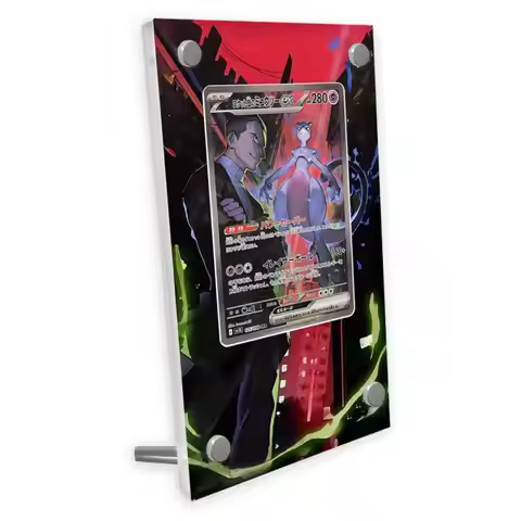 Pokemon Glory of Team Rocket SAR Moltres Giovanni Card Extended Painting Display Case Game Collectio