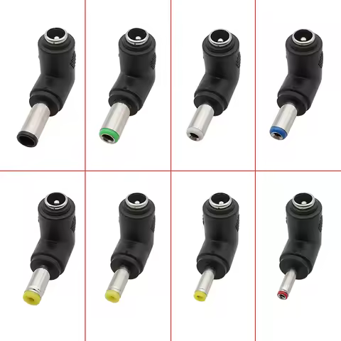 DC 5.5x2.1mm Female to 6.0x4.4/6.3x3.0/5.5x2.5/5.5x1.7/4.8x1.7/4.0x1.7/3.5x1.35mm Male Power Right A