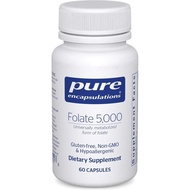 Pure Encapsulations - Folate 5,000 - Activated Vitamin B9 as 5-Methyltetrahydrofolate (5-MTHF) - 60 