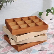 Wooden Box Storage Box Grid Storage Box Desktop Multi-Grid Handmade Bead Storage Box Doll Compartmen