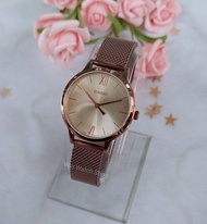 Win Watch shop นาฬิกา Casio รุ่น LTP-E157M-7A นาฬิกาผู้หญิงสายถัก สีเงิน - ของแท้ 100% รับประกันสินค