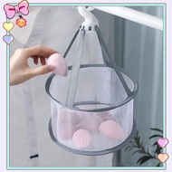 [beautifulhome] Drying Ra Hanging Basket Beauty Egg Drying Net Bag Hangable Makeup Brush Storage Ra 