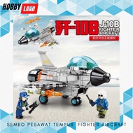 Hobbyland Sembo Fighter Plane Toy J-20 Fighter Aircraft / J-10B Fighter Aircraft Fighter Jet Block T