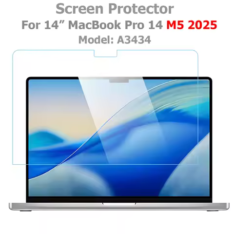 Screen Protector for 14Inch MacBook Pro 14 2025 Released M5 Model A3434 Tempered Glass for MacBook P