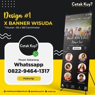 X Banner Wisuda / Kelulusan