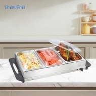 Shamjina Electric Buffet Server Tray Chafing Dish Set Food Warmer Tray Insulation Plate for Buffet