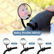1PC Stroller Mirror - Adjustable 360° Crash Tested And Shatterproof Stroller Mirror With Silicone Le