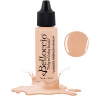 Belloccio's Professional Cosmetic Airbrush Makeup Foundation 1/2oz Bottle: Blanc- Light with Yellow 
