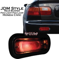 JDM Style Lampu Bumper Fog Light Fog Lamp Honda Civic SR4 SR4 SH4 EF EG EG6 EG9 EK EK4 1988-2000 Int