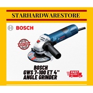 BOSCH GWS 7-100 ET 4" Angle Grinder 710 Watt With Adjustable Speed Control