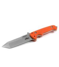 &lt;刀之林&gt;Maserin Knives 925/G10A DICEROS /D2鋼 Tanto刃型 橘色G10握柄直刀