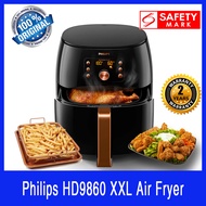 Philips HD9860 XXL Smart Air Fryer. 1.4 kg Basket Capacity. Smart Sensing. 2 Yr Warranty. Safety Mark Approved.