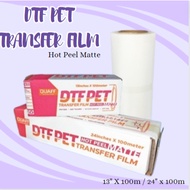 Quaff DTF Film Roll Matte Hot Peel 100 meters DTF Transfer Film