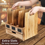 File Office Home File Desktop Storage Rack Binder Desktop Organizer File Rack Organizer Wooden PEQT