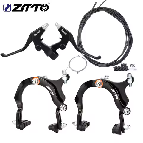 ZTTO 1 Set Bicycle Brakes Long Arm Pliers Brake Calipers C Brake Side Pull Caliper With Brake Pads F