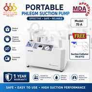 [MDA Approved] Yuwell Portable Phlegm Suction Pump 7E-A + Suction Catheter