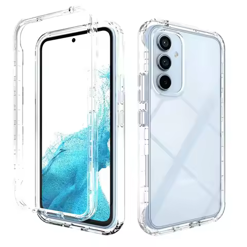 For Samsung A55 A35 A54 A15 A05S A53 s24 ultra S23 FE S22 Plus S21 Mobile Phone Clear Case for Samsu