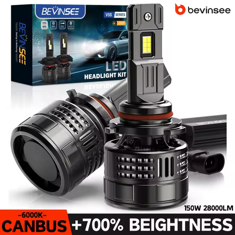 BEVINSEE 9005 HB3 LED Headlight Bulbs 6000K Ultra Bright H4 H7 H11 HB4 9006 HIR2 H8 H9 Auto LED Ligh