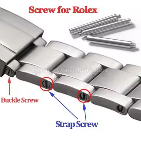 Stainless Steel Strap Screw for Rolex for Oyster for Daytona for Submarine Screw Rod Shaft Watch Cla