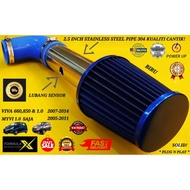 Air Filter Open Pod Air Intake Formula X Viva 2007-2014 Myvi 2005-2011 660,850 & 1.0 Plug N Play