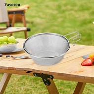 [Vaveren] Fine Mesh Strainer Snow Cup Strainer Comfortable Grip Professional Food Strainer