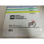 【Malaysia Ready Stock】♤manual book part yamaha rxz 5speed,mili/yahoo &amp; catalyzer/125zr