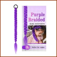 Purple Braiding Hair Extensions Multifunctional Adjustable Long Synthetic Braiding Extensions for Fa
