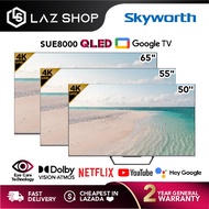 Skyworth QLED 4K UHD Google TV SUE8000 Series | 65 Inch 65SUE8000 | 55 Inch 55SUE8000 | 50 Inch 50SU