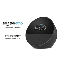 Echo Spot Smart Alarm Clock with Alexa and Vibrant Sound