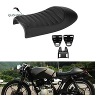 Cafe Racer Motorcycle Seat Hump Saddle for  GS  XJ  CG125 CB350 Black